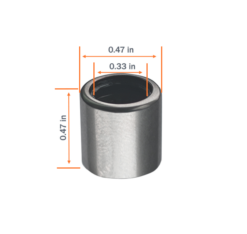 INA HK0812-2RS needle roller bearing dimensions 8×12×12 mm